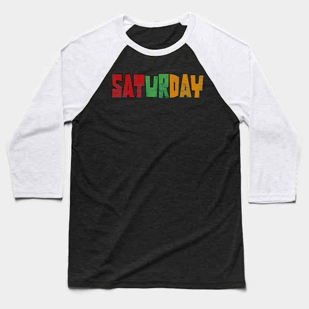 Saturday Ska Baseball T-Shirt by MonsterButterfly